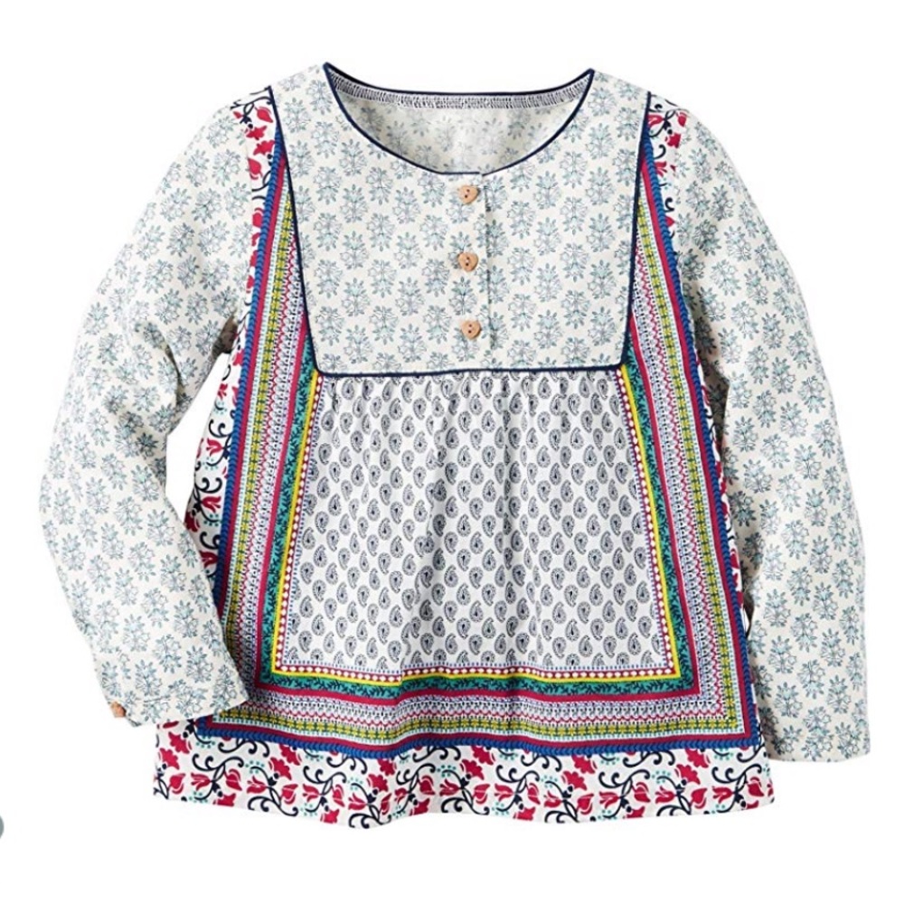 Carters Printed Babydoll Top